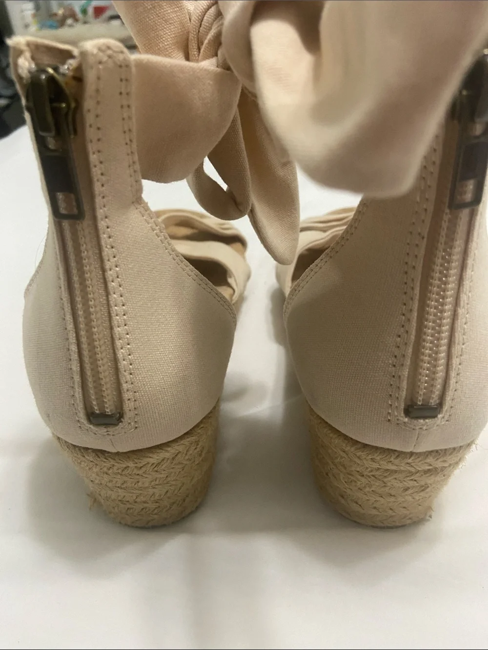 UGG Women's Blush Tie-Ankle Cork Espadrille Wedges